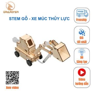 Đồ Chơi Lắp Ráp Mô Hình Xe Múc Thủy Lực - STG005